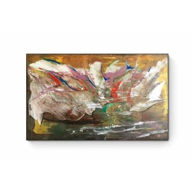 Imagem de Quadro Abstrato Pintado A Mão - Respirando Arte