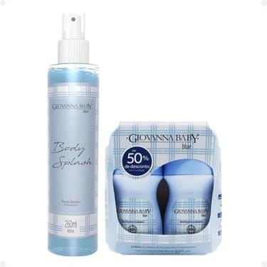 Imagem de Kit Giovanna Baby Blue: 2 Desodorantes Roll-on e 1 Body Splach