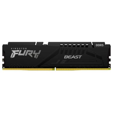 Imagem de Memória RAM Kingston Fury Beast DDR5 16GB 5200MHz Latência CL40 Preto