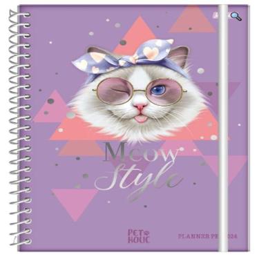 Imagem de Agenda planejamento espiral 175x242mm cd 160pgs pet holic fsc jandaia 