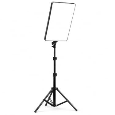 Imagem de Ring linght Iluminador Led Retangular 16 Polegadas Profissional Foto Celular Tripé de 2m