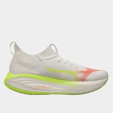 Imagem de Tênis Mizuno Neo Vista 3 Feminino, Branco, Laranja, 38