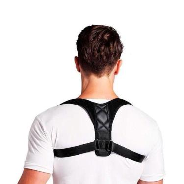 Imagem de Colete Corretor Postural Sml Suporte Ajustável - Unissex Cor:preto - S