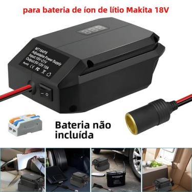 Imagem de Adaptador De Energia 18V Para 12V Para Carro, Conversor De Bateria Li-