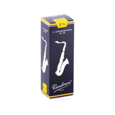 Imagem de Palheta para Saxofone Tenor SR2225 Tradicional Dureza 2 1/2 Cana 5 Unidades Vandoren