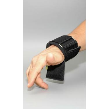 Imagem de Strap Emborrachado Musculação Academia Par Preto - Congratulations Sto