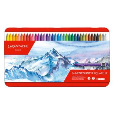Imagem de Giz Neocolor II Aquarelável Caran DAche 84 Cores - Caran d'Ache