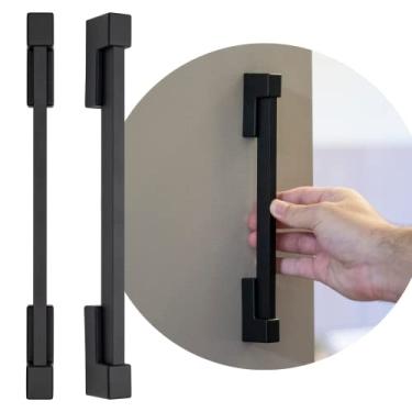 Imagem de 4 Peças Puxador Armário Porta Guarda Roupa Alça Ook 160 mm (Preto Fosco)