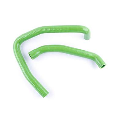 Imagem de LUXERAD Tubo de refrigeração de 3 camadas de 4,5 mm de desempenho de silicone para 06-11 KAWASAKI ZX14R ZX14 Ninja 1400 (verde)