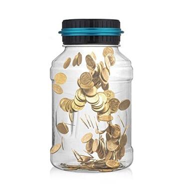 Imagem de Jueshanzj Cofre digital de moedas, contador digital, cofrinho grande para crianças, adultos, meninos e meninas, como presente no Natal, aniversário, dia de ano novo sem fechadura