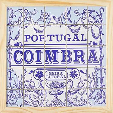 Imagem de Quadro Decorativo 32x32 Moldura Slim Pinus 160441155, Design Up, Colorido