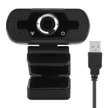 Imagem de Webcam HD 1080p, W8S 1920 x 1080 PC com microfone integrado, 2 milhões de pixels, Plug & Play, para ensino de rede de videoconferência