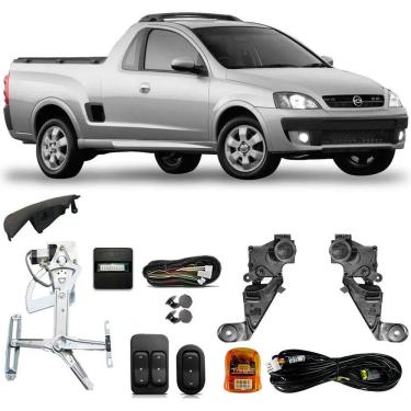 Imagem de Kit Vidro Elétrico + Trava Elétrica Gm Montana 2003 2004 2005 2006 2007 2008 2009 2010