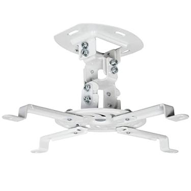 Imagem de VIVO Projetor de teto ajustável universal, suporte de montagem de braços extensores, branco, MOUNT-VP01W