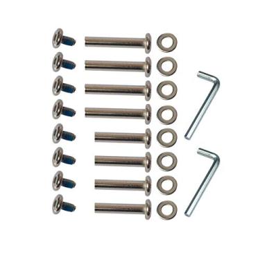Imagem de Trolleyshop OD 15/64" (6 mm) Parafuso de soquete sextavado, roda de skate, lâminas de reposição, kit de reparo de eixos de skate (30 mm/35 mm)