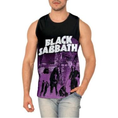 Imagem de Camiseta Regata Banda Rock  Black Sabbat Full Print Ref:82 - Smoke