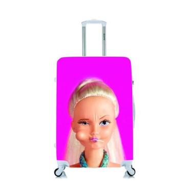 Mala de Viagem Bordo Infantil 360 Barbie Mattel Senha Luxcel