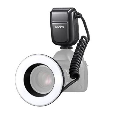 Imagem de Galori MF-R76 Universal Macro Ring Flash Light GN14 10 Níveis de Brilho Ajustável com 8pcs Anel Adaptador Substituição de Bateria de Grande Capacidade para Canon Nikon Sony Fuji Olympus