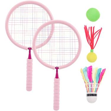 Imagem de BESPORTBLE 1 Conjunto raquete de badminton infantil raquete esportiva com bolas raquetes de tênis infantis raquete de tênis Brinquedos infantis raquete de badminton com bolas raquete infantil