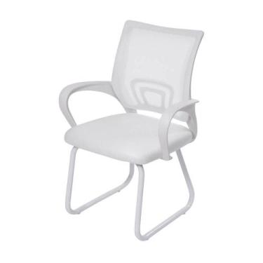 Imagem de Cadeira Office Tok Com Base Fixa Branca - Or Design