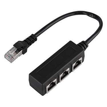 Imagem de Cabo Divisor Ethernet,RJ45 1 Macho Para 3 X Fêmea Lan Ethernet Divisor Cabo Adaptador Adequado Super Cat5, Cat5e, Cat6, Cat7 Lan Ethernet Socket Connector Adapter