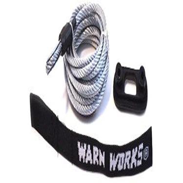 Imagem de WARN Acessório de guincho elétrico portátil PullzAll 76065: cabo de aço galvanizado de substituição com cabo de corda de corda de fada Hawse, diâmetro de 7/32" x 15' comprimento