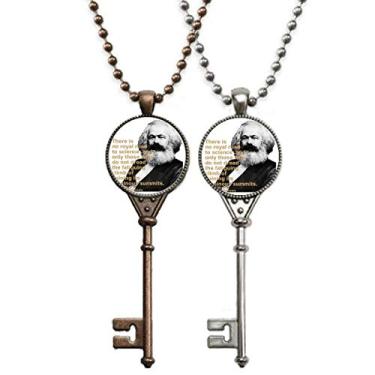 Imagem de OFFbb-USA Colar com pingente de chave marxista de sucesso alemão para decoração de casais