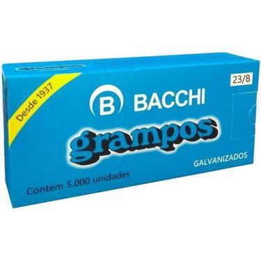 Imagem de Grampo Para Grampeador 23/8 Galvanizado 5000 Grampos - Bacchi