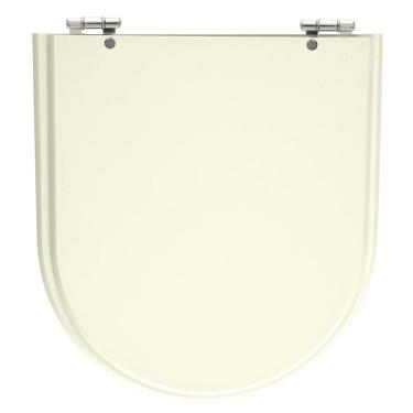 Imagem de Assento Sanitário Calypso Biscuit (Bege Claro) Tampa para Vaso Incepa de Madeira Laqueada