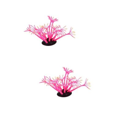Imagem de FRCOLOR 2 Peças Decoração Botânica Decoração Artificial Aquário Aquário Ornamento Aquário Coral Decoração Subaquática Ornamento Coral Decoração Betta Tanque De Peixes Coral Para Tanque De