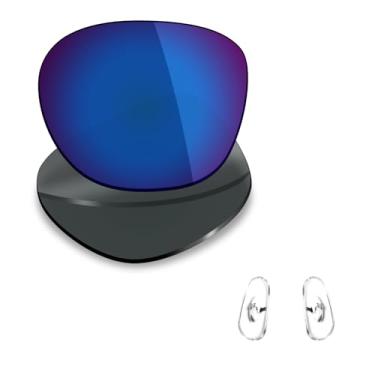 Imagem de Mryok Lentes de substituição polarizadas e peças de nariz para Ray-Ban RB4334D 55 mm - Azul Pacífico