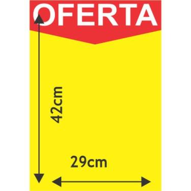 Imagem de Cartaz Para Marcacao Oferta Amarelo A3 29X42cm.250G - Radex