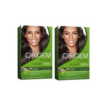 Imagem de Creme Alisante Origem 80G Medio Ervas Cereais - Kit Com 2Un