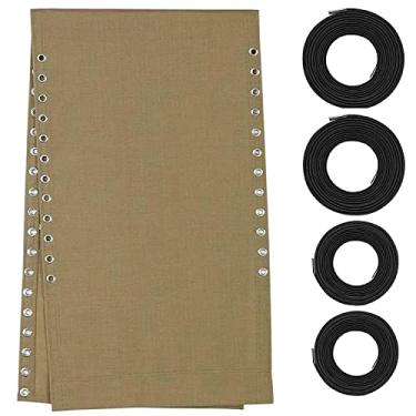 Imagem de Tecido de substituição para cadeira de gravidade zero com kit de corda elástica, pano de reparo de 43 cm de largura com cabo de substituição para cadeiras antigravidade, reclinável ao ar livre,