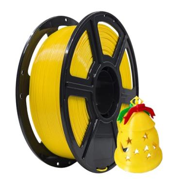 Imagem de Flashforge Filamentos de impressora 3D PLA 1,75 mm 1 kg Precisão dimensional do carretel +/- 0,05 mm para Finder e Creator Pro (amarelo)