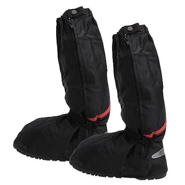 Imagem de 1 par de capa de sapato protetor de tapete capa de bota lavável proteção de perna protetor de bota guiador luz montagem ferramenta de raio ciclismo galochas botas de borracha simples viagem capa de ch