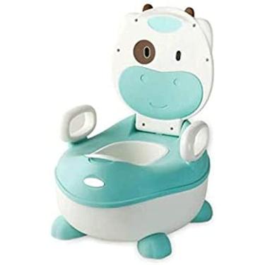 Imagem de Assento de treinamento penico infantil para meninos e meninas - vaso sanitário fofo para bebê, verde