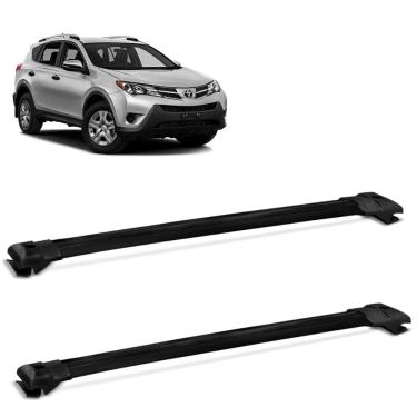 Imagem de Rack de Teto Travessa Rav4 2013 a 2016 Alumínio Preto