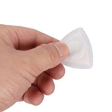 Imagem de Palheta de guitarra brilhante com luz LED de alta sensibilidade Palheta de guitarra personalizada Substituição de palheta de guitarra com bateria para amantes de música (Branco)