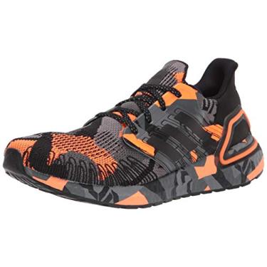 Imagem de adidas Tênis masculino Ultraboost 20, Preto/Preto/Laranja Sinal, 7.5