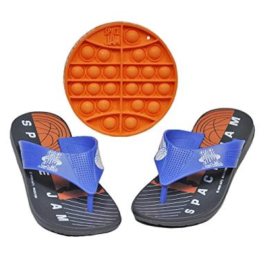 Imagem de Chinelo Infantil Masculino Space Jam+ Brinquedo Pop It Azul