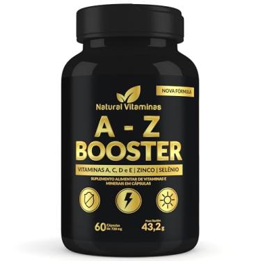 Imagem de A-Z Multivitamínico Booster com Ferro, Vitaminas B, C, A Magnesio para Adultos - 1 Pote com 60 Cápsula de 720mg