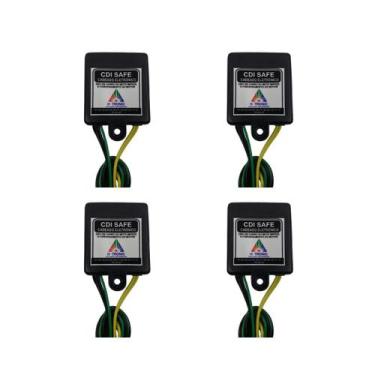 Imagem de Kit 4 Bloqueador Veicular Automotivo Antifurto Corta Corrente Carro Mo