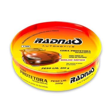 Imagem de Cera Protetora Tradicional Automotiva Brilho Rápido Radnaq 200g
