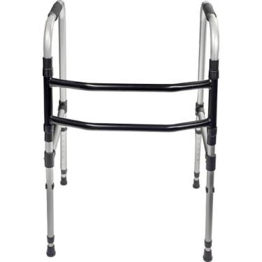 Imagem de Andador Alumínio Fixo Dobrável Adulto Idoso 2 Barras Indaiá - Indaia, 