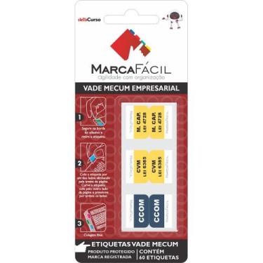 Imagem de Etiquetas Vade Mecum Meucurso - Matérias - Marca Fácil, Empresarial