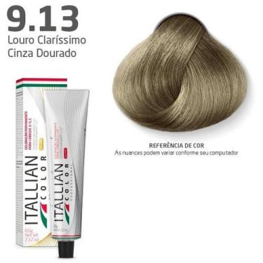 Imagem de Coloração Itallian Color LOURO CLARRISSIMO CINZA DOURADO 9.13 60g