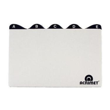 Imagem de Índice A/z Para Fichário De Mesa 5x8 Acrimet