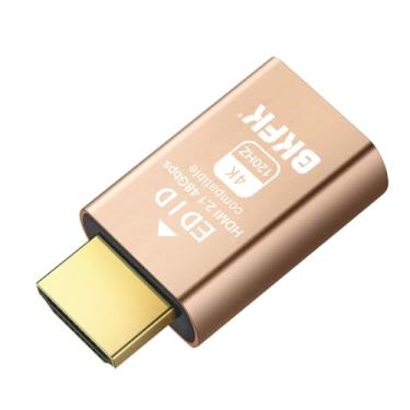 Imagem de BKFK Plugue fictício HDMI 2.1, HDMI Dummy, adaptador de tela hdmi sem cabeça compatível com 4K @120Hz, 1440p @120Hz, 1080p @120Hz monitor virtual EDID emulador