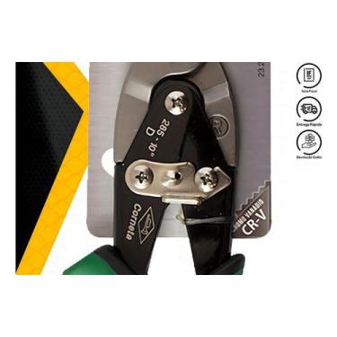 Imagem de Tesoura Para Cortar Chapa 10pol Aviação Corte Direito - Corneta, 10"